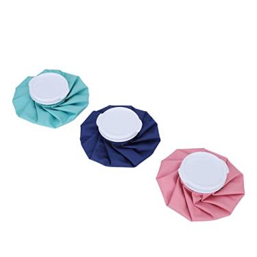 Imagem de ZJchao Bolsa de Gelo, Bolsa Quente e Fria de 6 Polegadas para Alívio Dor, de Gelo Reutilizável Duradoura Com Tampa à Prova de Vazamentos, para Lesões na Testa, Rosto e Pontos de