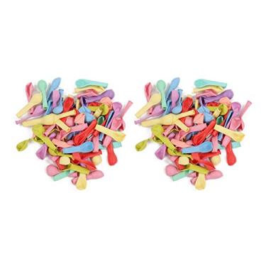 Imagem de Balões macaron pastel 200 peças, 5 espaços, não tóxico, ecológico, látex, festa, chá de bebê, decorações de festa infantil