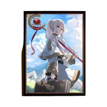 Imagem de Anime Frieren Poster Estética Minimalista para Sala de Estar Decoração