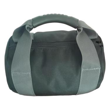 Imagem de predolo Saco de areia para kettlebell (areia não incluída). Bolsa portátil apenas para exercícios funcionais de treinamento cruzado e musculação, Cinza