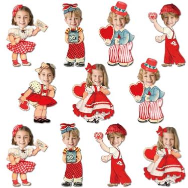 Imagem de 60 peças de recortes vintage para o dia dos namorados, decorações para o dia dos namorados, fotos retrôs, recortes de artesanato, Happy Valentine, sala de aula, quadro de avisos, decoração para casa