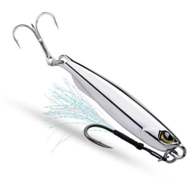 Imagem de Isca Lure Chapa de Ferro Eletroplatada Lâmina Metal Equipamento Rotativo para Peixe-pargo Água Doce Salgada Glitter Luya Pesca Imitar Organismo Fraco Peixe Feroz Alta Resistência Mecânica à Desgaste E