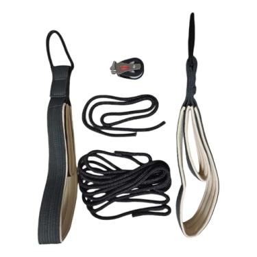 Imagem de Generic Polia com cordas de tração para Pilates Reformer, roda de polias e alças de dupla argola para uso em casa.