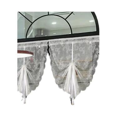 Imagem de Cortinas De Renda Branca Para Sala De Estar E Cozinha, Cortinas Decora