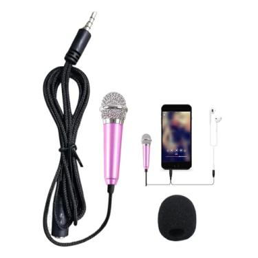 Imagem de Microfone pequeno para telefone,Microfone ASMR pequeno,Amplificador de alto-falante compacto | Microfone para vlogging, amplificador de alto-falante para cantar e podcasting