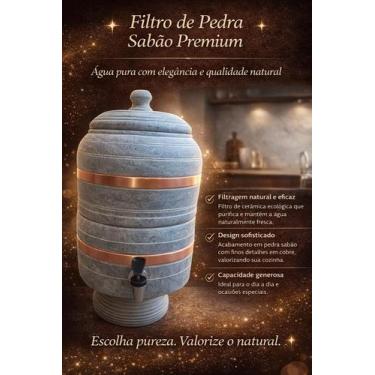 Imagem de Filtro Artesanal de 6 litros de pedra sabão direto da fabrica - Brumad