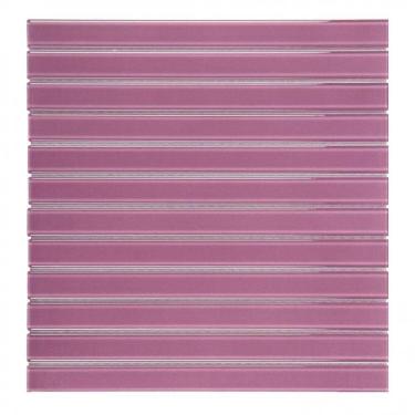 Imagem de Kit 1m² Pastilha de Vidro Lisa 30cm X 30cm Lilás