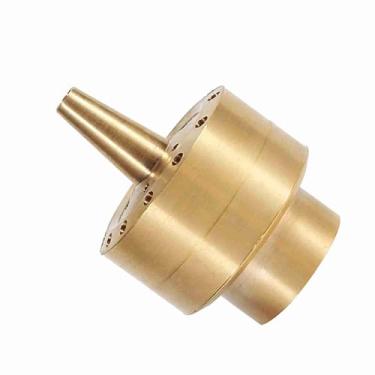 Imagem de Generic Bico de Spray para Lagoa de Latão de, Linda Decoração Em Formato de água Parabólica, 0,25" 0,5" Dourado (1/6 15,5‑17, cm de circunferência da cabeça)