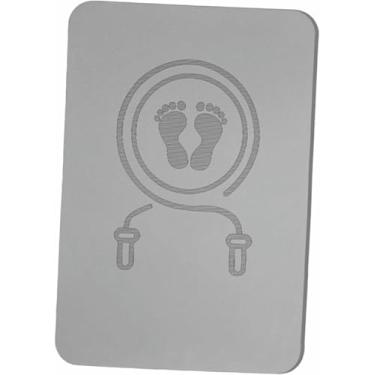 Imagem de Tapete de pular corda, tapete de treino, versátil, dupla face, antiderrapante, para academia em casa, retangular, com absorção de impacto