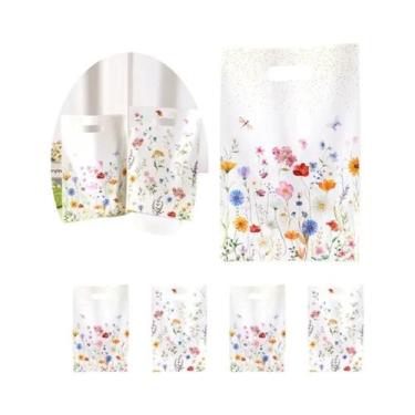 Imagem de Sacolas Plásticas Com Design Floral De Borboleta Para Casamento, Dia D
