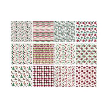 Imagem de Papel De Material Para Aquarela De Natal 12 Peças Para Scrapbooking, C
