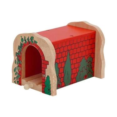 Imagem de Brinquedos De Trem De Madeira Para Crianças Com Acessórios De Ponte E 