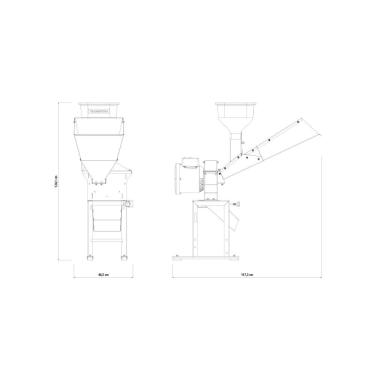 Imagem de Triturador Elétrico Tramontina TE30T com Suporte Quadrado Motor 2 hp Bivolt e Saída Lateral