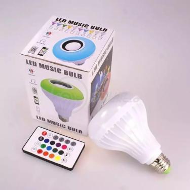 Imagem de Lâmpada Led 12W E27 Rgb Colorida Com Caixa De Som