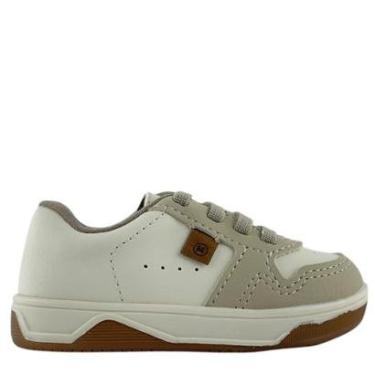 Imagem de Tênis Molekinho Meninos Infantil Branco Off Areia 2623121-Masculino