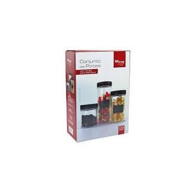 Imagem de Conjunto 3 Potes Lousa Para Identificação - Wincy