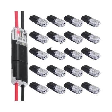 Imagem de Conector Elétrico Automotivo Para Fios E Cabos, Tipo Plugue De 2 Pinos