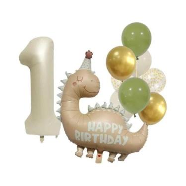 Imagem de Conjunto De Balões De Alumínio Retro Matte Na Cor Caramelo Para Decora