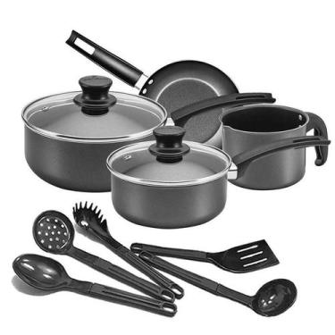 Imagem de Jogo De Panelas Antiaderente Panelux Magnific 9 Peças Com Utensílios G