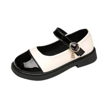 Imagem de Sapatos Casuais De Couro Preto Para Meninas Pequenas E Bebês - NONE, 2