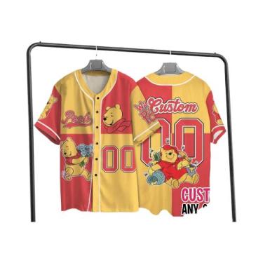 Imagem de Camisetas De Beisebol Personalizadas Com Nome E Número Do Winnie the P