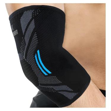 Imagem de Cotoveleira De Compressão Esporte Academia Fitness Preto - G