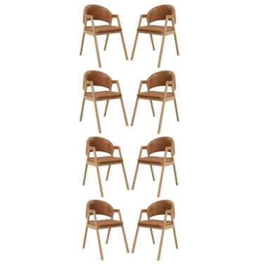 Imagem de Kit 8 Cadeiras Para Mesa de Jantar Moderna Courino - Balaqui