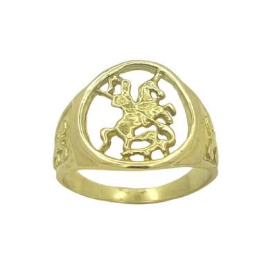 Imagem de Anel em Ouro 18k São Jorge - Joia de Compromisso - Justino Ribas, 25