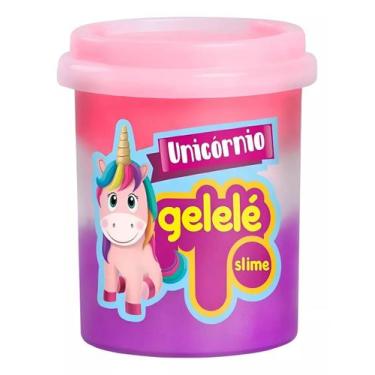 Imagem de Slime Gelelé Unicórnio 152g Massinha Para Modelar Colorido - Doce Brin