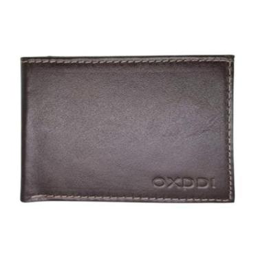 Imagem de Carteira Oxddi Couro Masculina - Marrom Escuro Único-Masculino