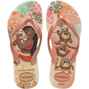 Imagem de Chinelo Dedo Infantil Menina Casual Dia a Dia Praia Passeio Havaianas Kids Slim Princess