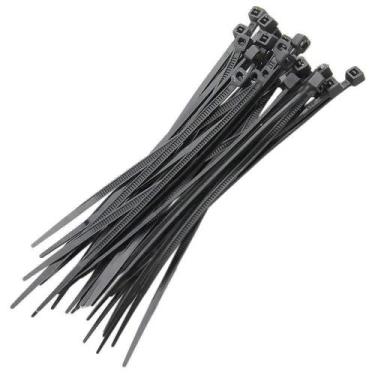 Imagem de Abraçadeira de Nylon Preta 7.6x250mm Brasfort Pacote de 50 Unidades - 