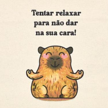 Imagem de Pano de Prato Capivara Extra - Estilotex - 70 x 45cm, HORA DE RELAXAR