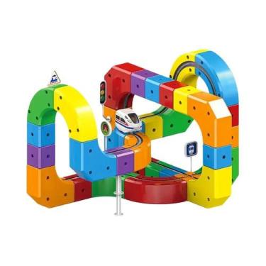 Imagem de Conjunto De Construção De Trilhos De Trem Mágico Interativo, Labirinto