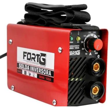 Imagem de Máquina de solda inversora mma 100a 220v fortg c/ acessórios