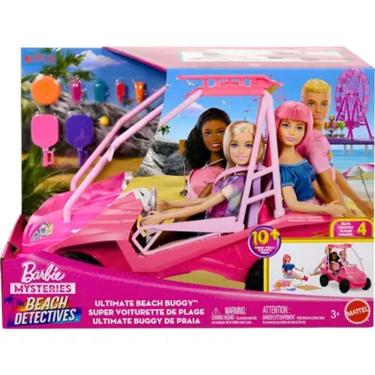 Imagem de Veiculo Barbie Family Buggy de Praia Rosa JFV68 Mattel