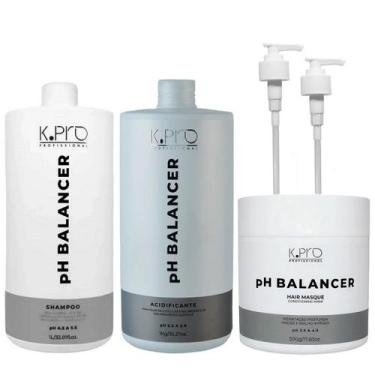 Imagem de Kit K.Pro pH Balancer - Shampoo 1 Litro + Acidificante 1 Litro + Másca