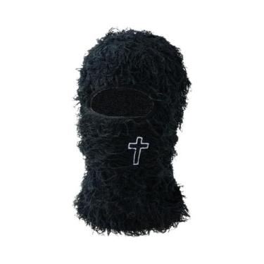 Imagem de Gorro Balaclava Unissex Com Coração Bordado, Estilo Hip Hop, Quente E 