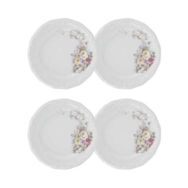 Imagem de Jogo de Pratos de Sobremesa 4 Peças 19cm Eterna Porcelana Schmidt