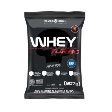 Imagem de Whey Turbo Refil (907g) - Sabor: Baunilha - Black Skull
