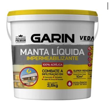 Imagem de Manta Líquida Emborrachada Impermeabilizante Garin Emborrachada Telhad