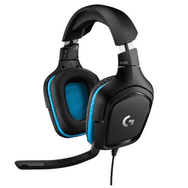 Imagem de Headset Gamer Logitech G432 7.1 Dolby Surround para PC, PlayStation, Xbox e Nintendo Switch - Preto/Azul