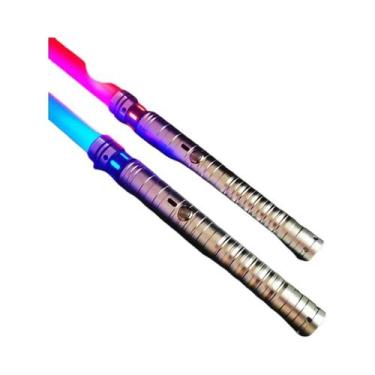 Imagem de Espada Laser De Metal RGB Com 15 Cores, Efeitos Sonoros, Brinquedo Jed