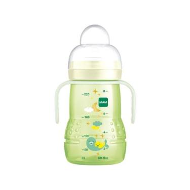 Imagem de Copo de Treinamento MAM Trainer+ NIGHT Transição 220ML Neutro, Verde