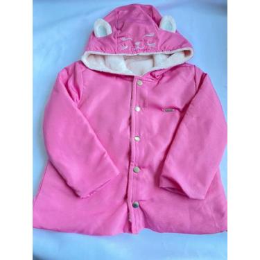 Imagem de Jaqueta / Casaco Infantil Menina Paraiso Forrado Luxo 14840, Rosa iogu