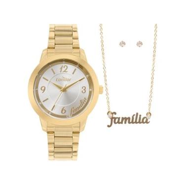 Imagem de Relógio Feminino Condor Dourado Original Top 1 Ano Garantia