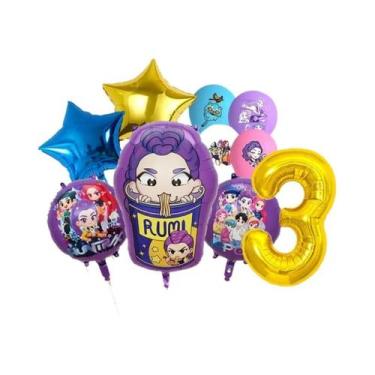 Imagem de Balões De Festa De Aniversário Para Meninas K-pop Caçadoras De Demônio