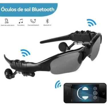 Imagem de Óculos Bluetooth Esportivo com Som Integrado Microfone Chamadas Confor