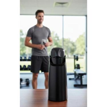 Imagem de Garrafa Térmica Magic Pump 1.8L Preto: Quente/Frio por Horas - Congrat