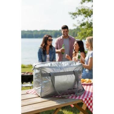 Imagem de Bolsa Térmica 26L: Conserva 24h! Praia, Piquenique, Viagem - Congratul